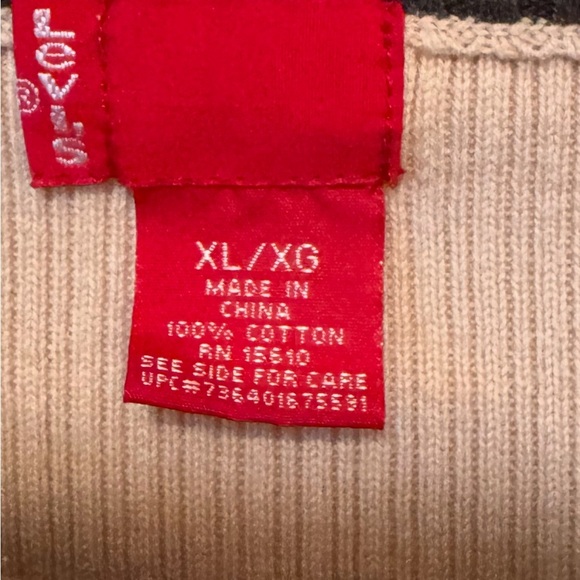 Levi's Red Tag Men's light tan Crewneck Sweater - Picture 6 of 8